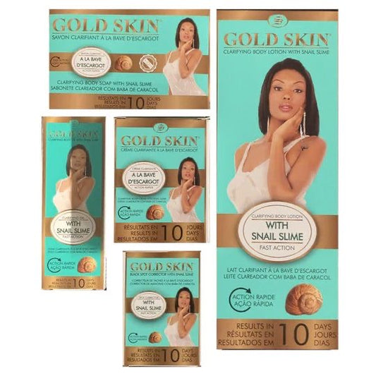 Gold Skin Care Set - Complete 5-Piece Brightening Collection