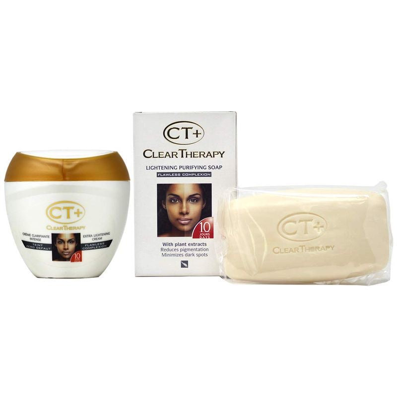 Clear Therapy Cream 400ml + Beauty Bar 175g - Complete Skincare Set